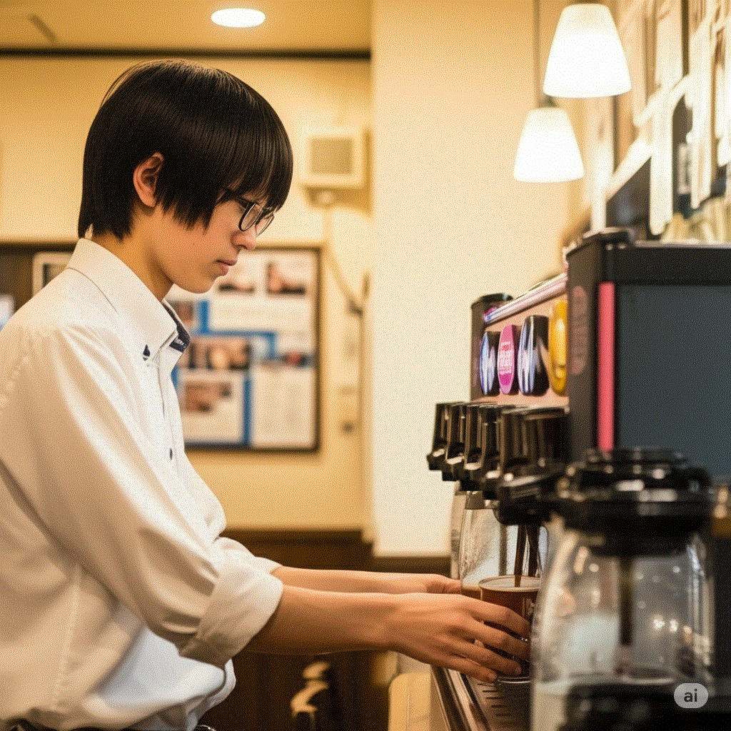 ファミレスのドリンクバー
