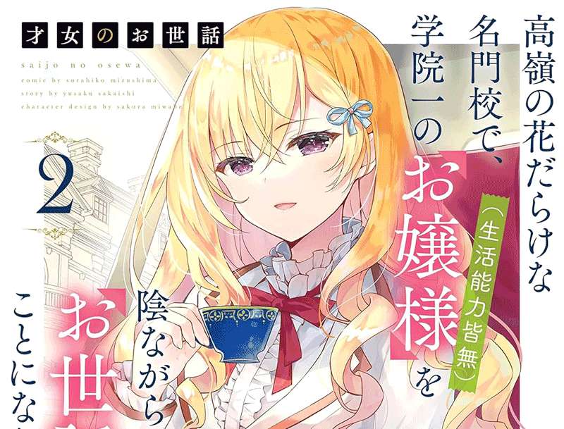 才女のお世話第2巻表紙