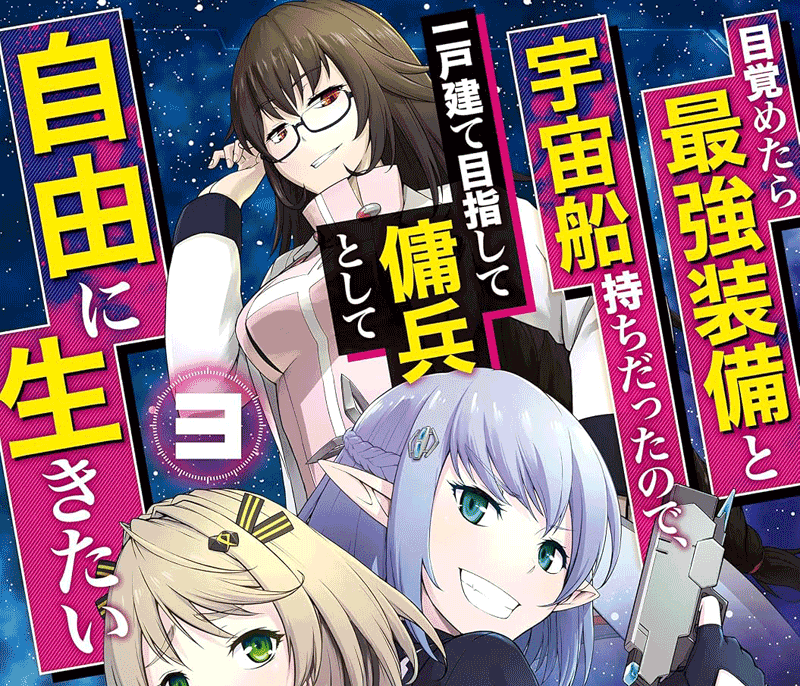 目覚めたら最強装備と宇宙船持ちだったので第3巻表紙